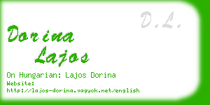 dorina lajos business card